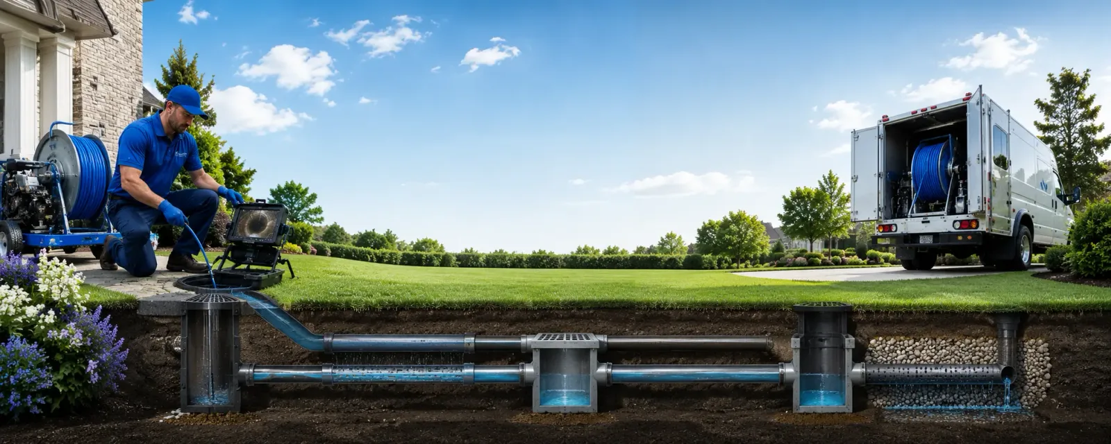 Outdoor drain cleaning information for White Pine, MI